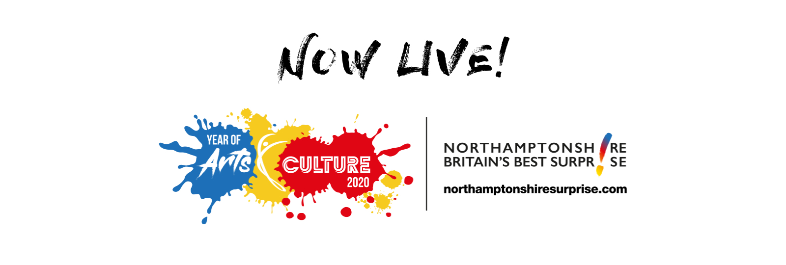 Surprise Northants Arts Banner live